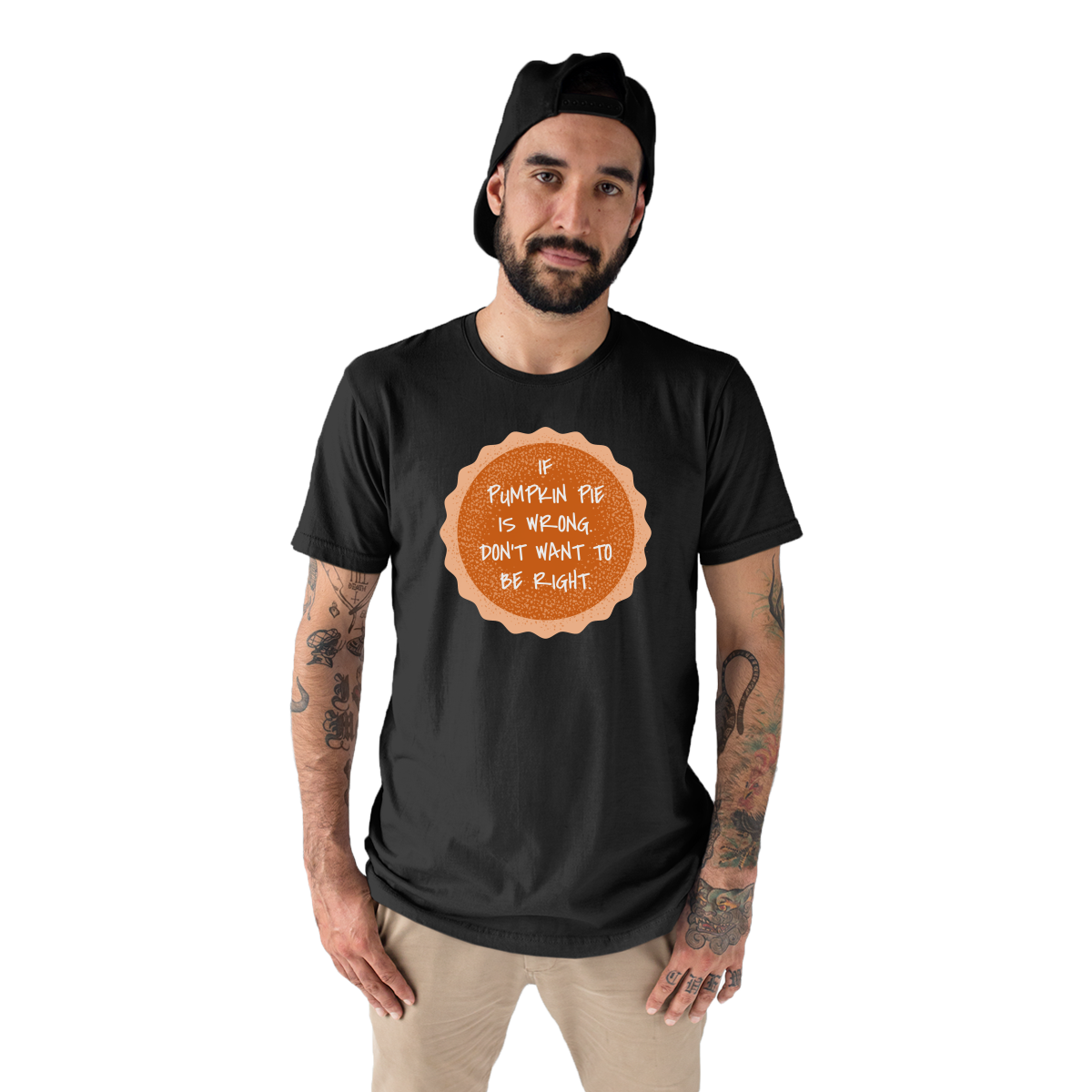 Pumpkin Pie Men's T-shirt | Black