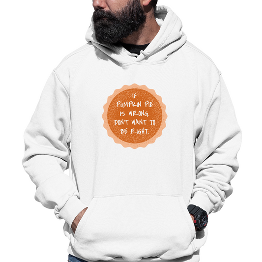 Pumpkin Pie Unisex Hoodie | White