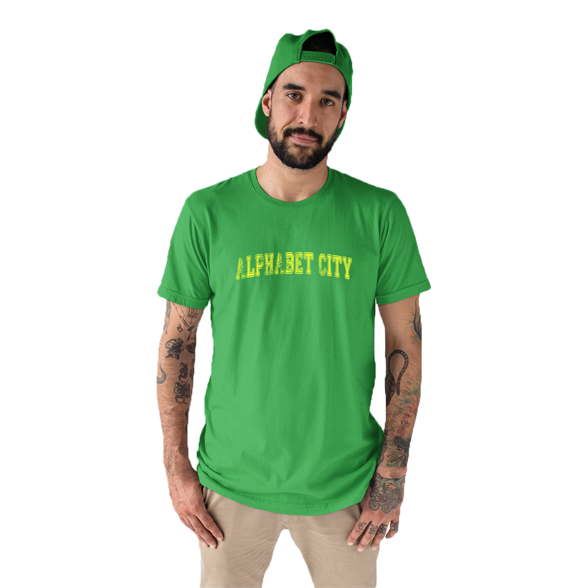 Alphabet City Represent Men's T-shirt | Green