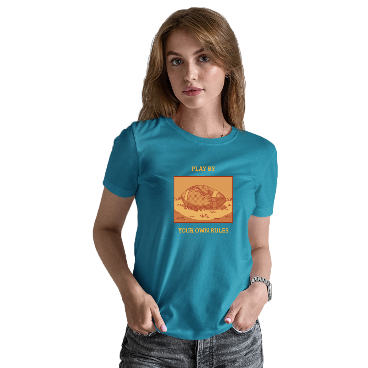Play By Your Own Rules Women's T-shirt | Turquoise