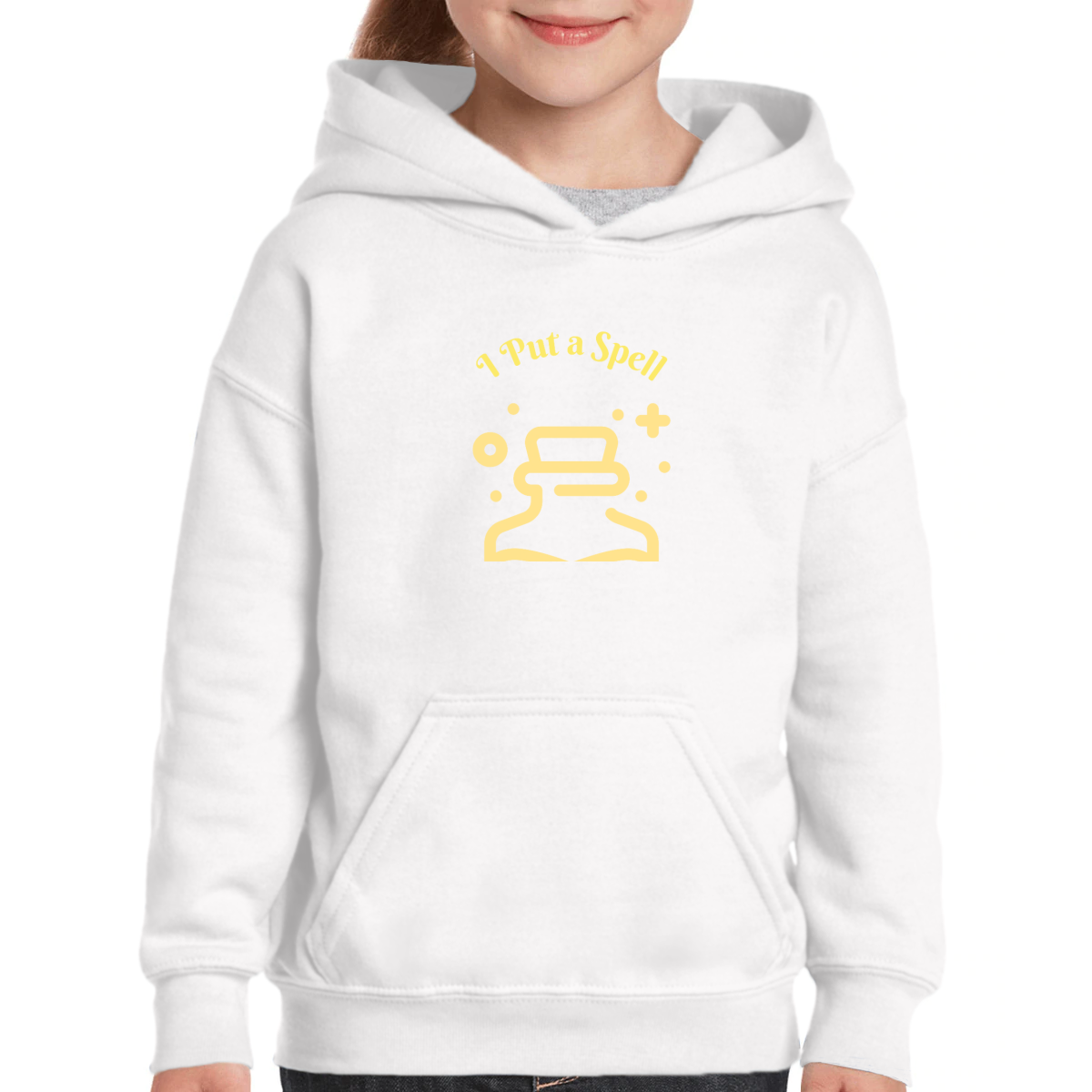 I Put a Spell On You Kids Hoodie | White