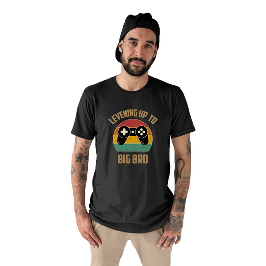 Leveling Up To Big Bro-2 Men's T-shirt | Black