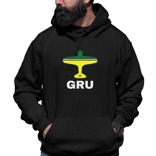 Fly Sao Paulo GRU Airport Unisex Hoodie | Black