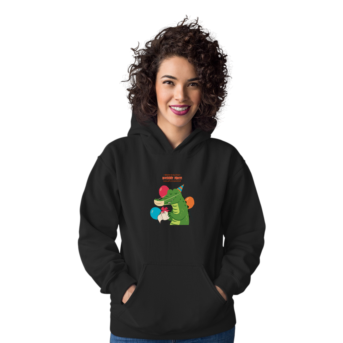 Welcome to My Virtual Birthday Party Unisex Hoodie | Black