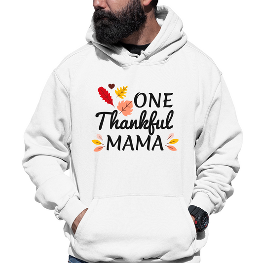 One Thankful Mama Daddy Unisex Hoodie | White