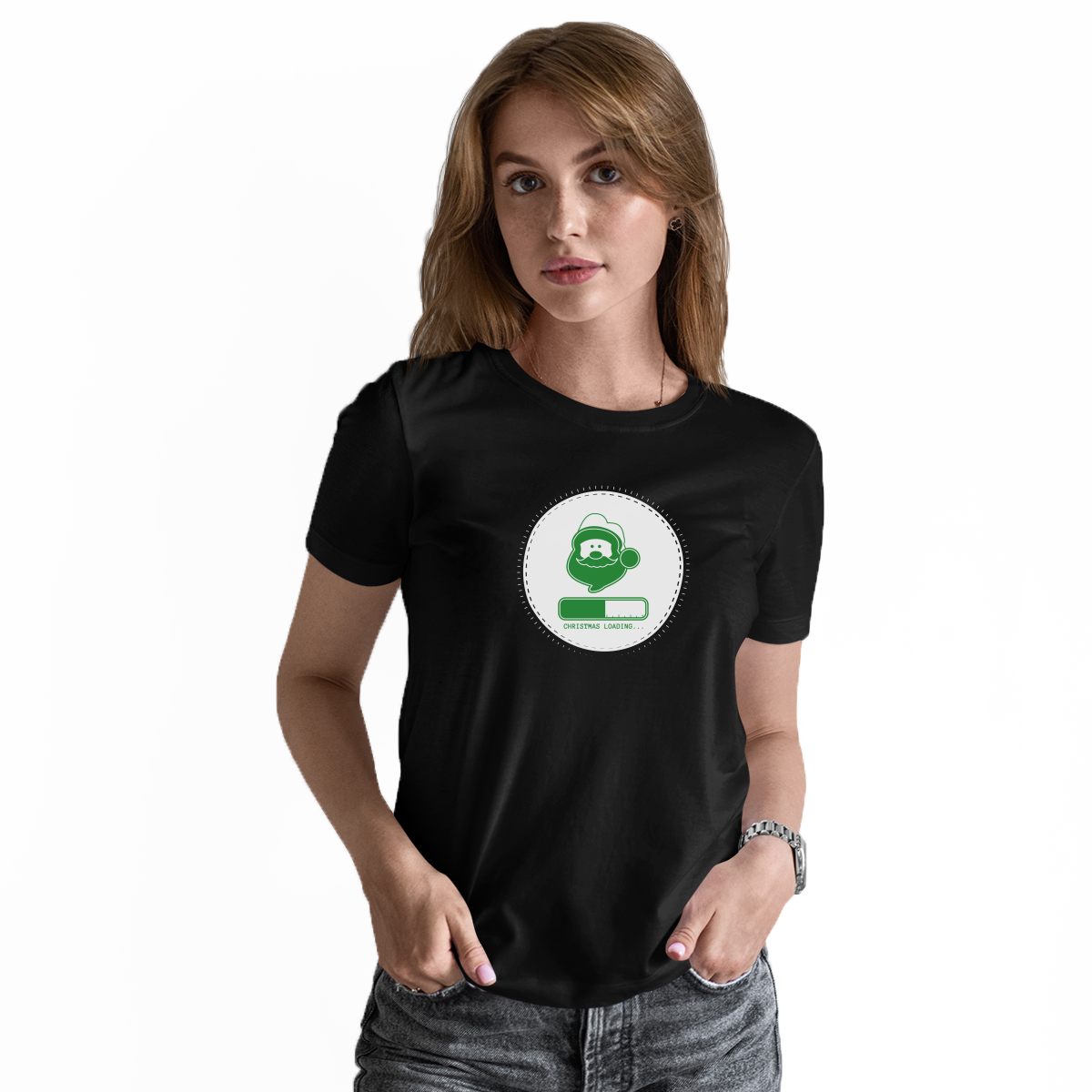 Christmas Loading Women's T-shirt | Black
