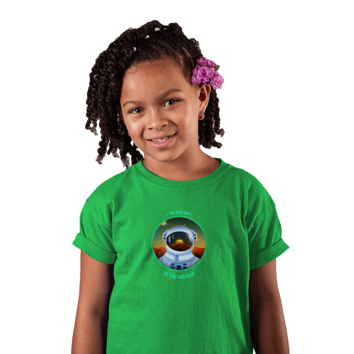 The Best Dad in the Galaxy Toddler T-shirt | Green