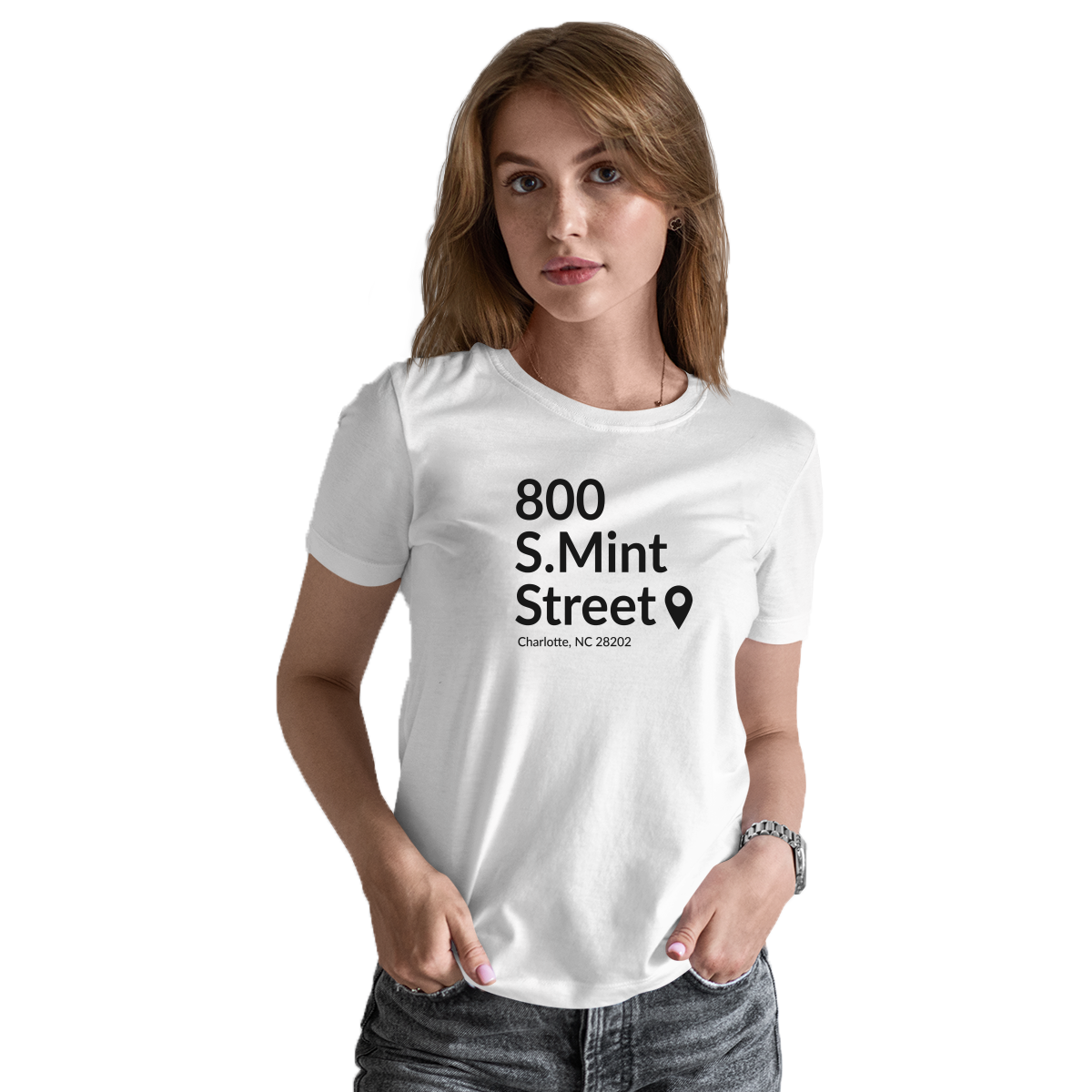 Carolina Football Stadium Women's T-shirt | White