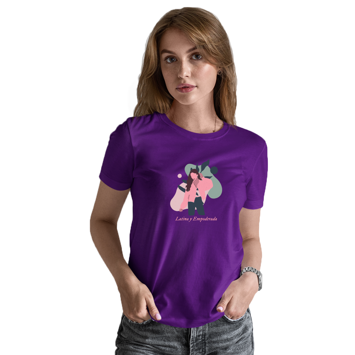 Latina y Empoderada  Women's T-shirt | Purple