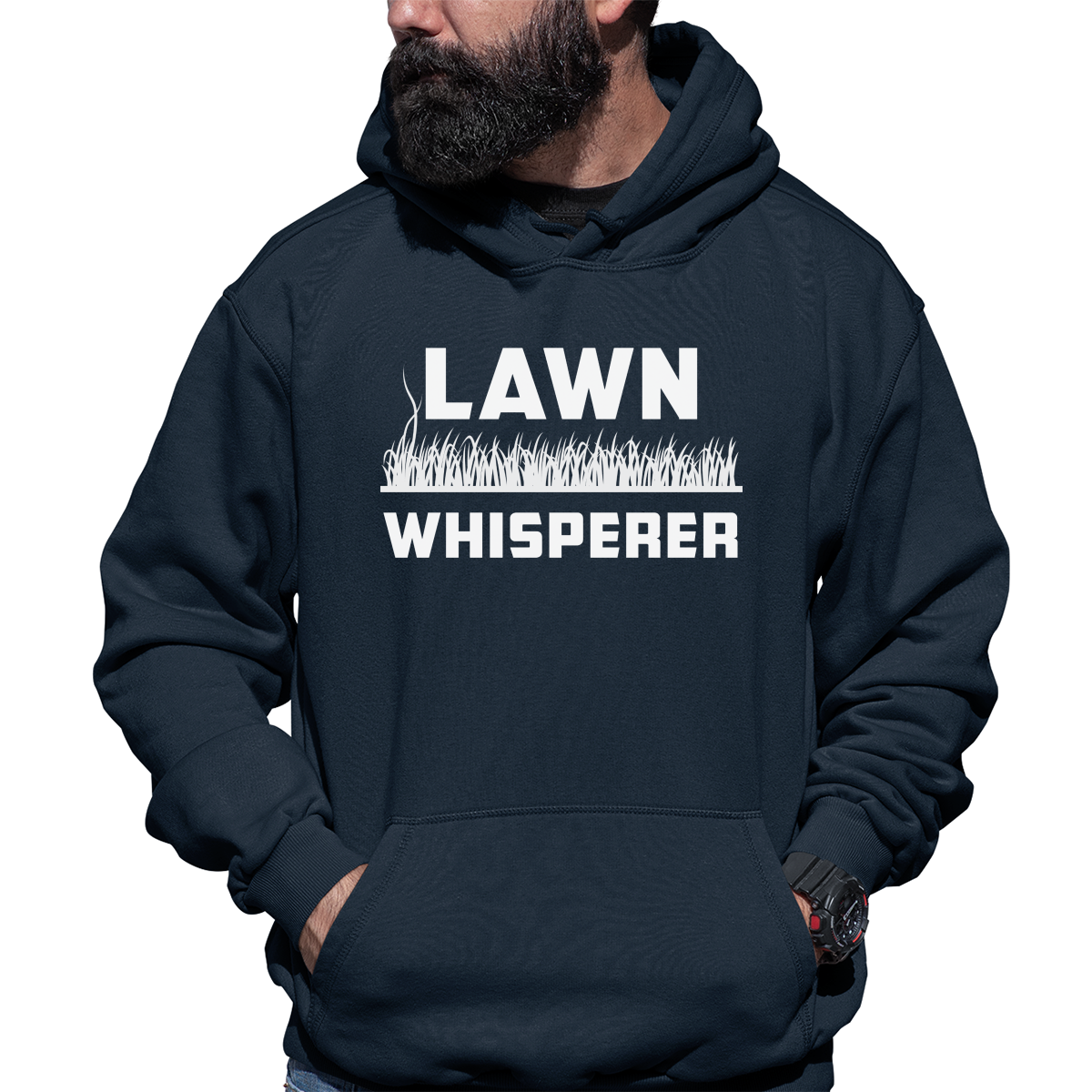 Lawn Whisperer Dad  Unisex Hoodie | Navy