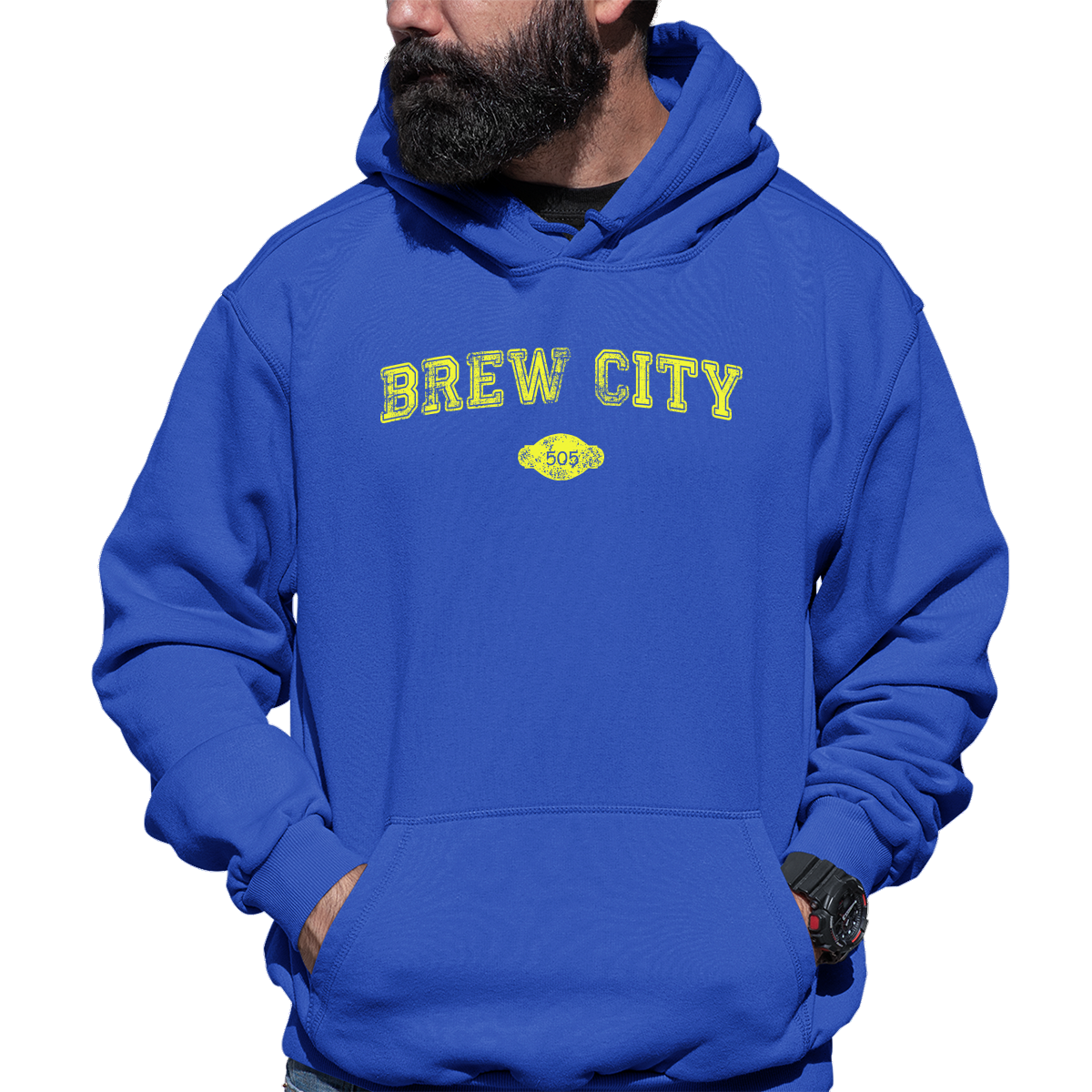 Brew City Represent Unisex Hoodie | Blue