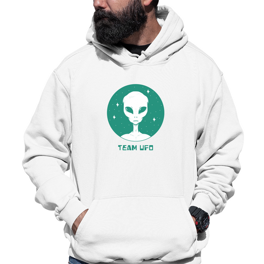 Team UFO Unisex Hoodie | White