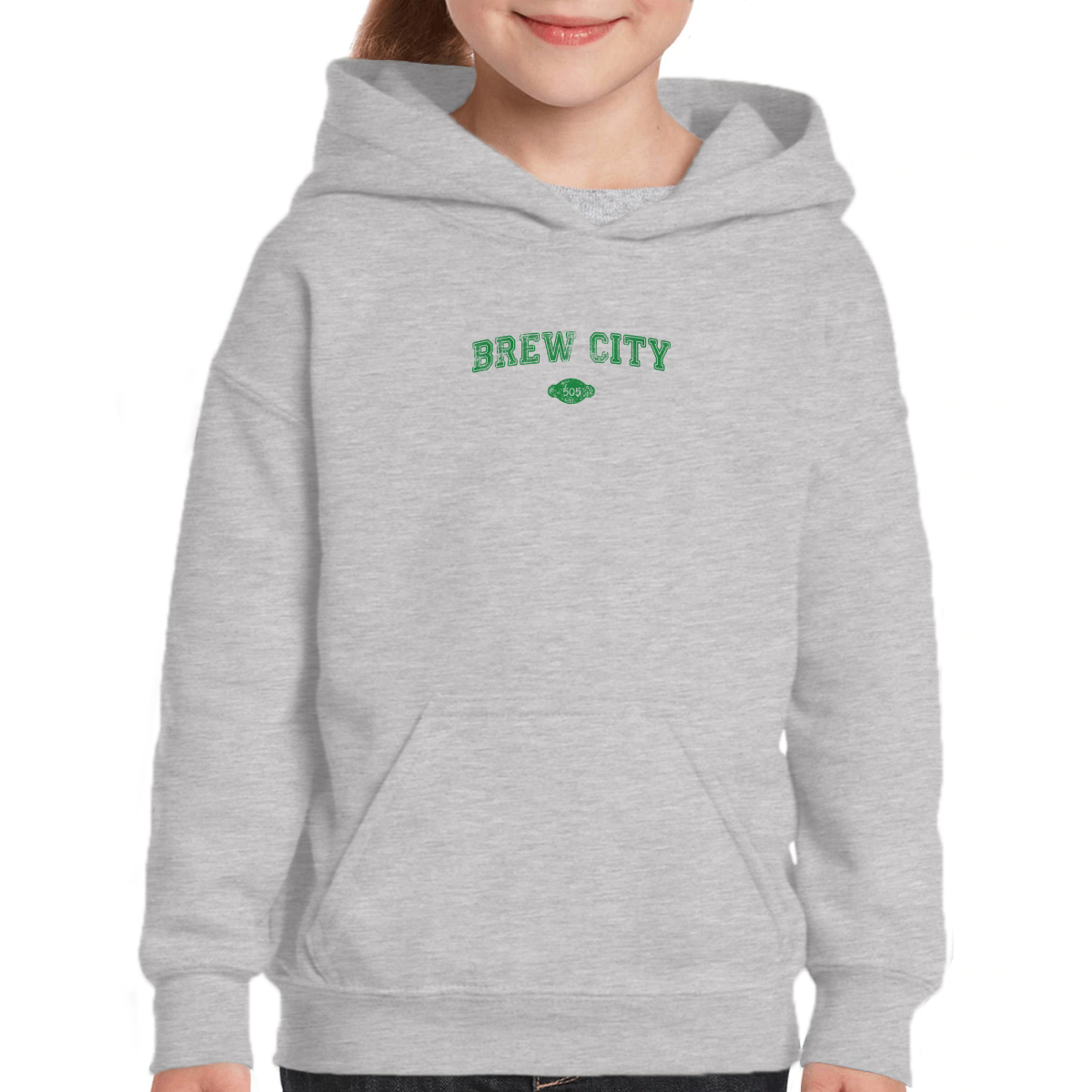 Brew City Represent Kids Hoodie | Gray