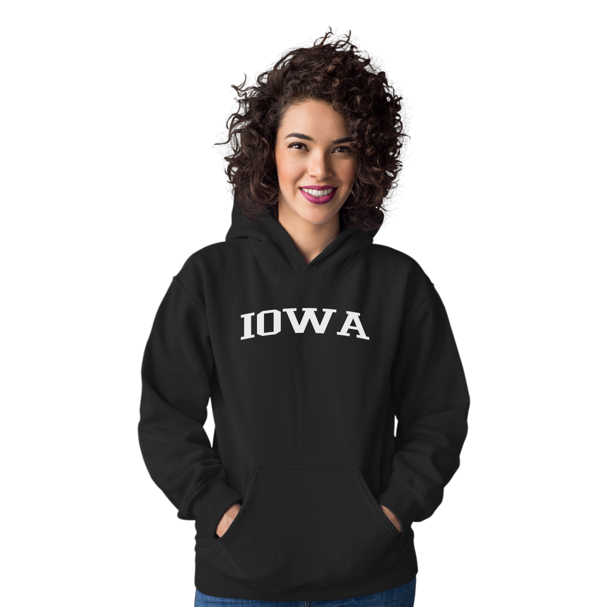 Iowa Unisex Hoodie | Black