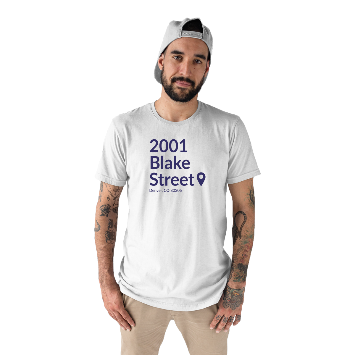 Colorado Baseball Stadium Men's T-shirt | White
