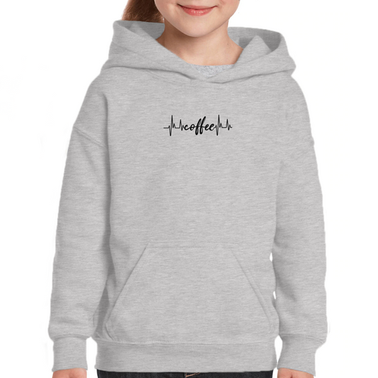 Coffee Lifeline Kids Hoodie | Gray