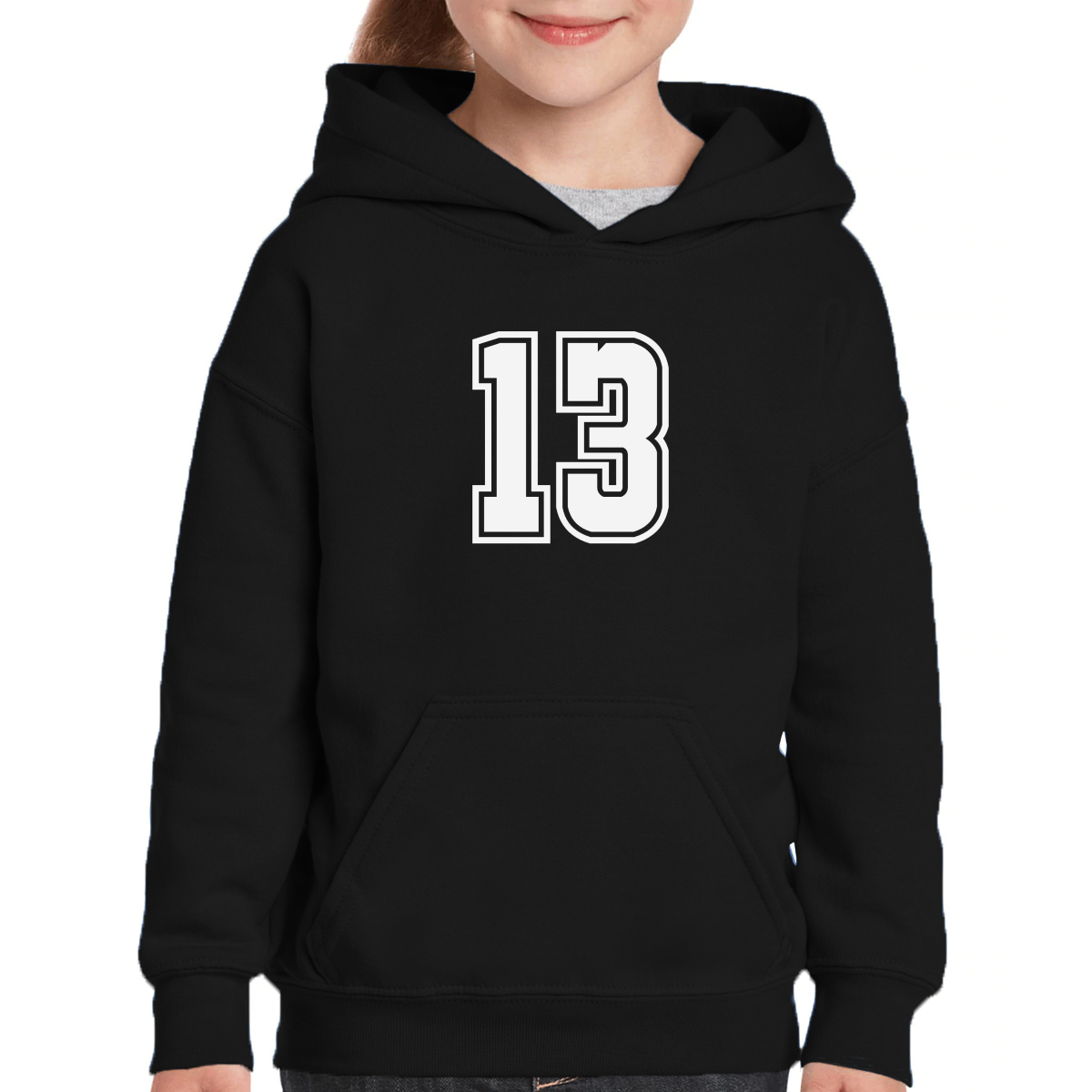 13 QUARANTEEN Kids Hoodie | Black