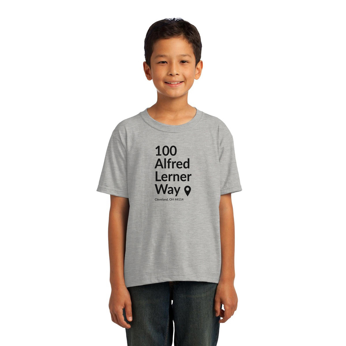 Cleveland Football Stadium Kids T-shirt | Gray