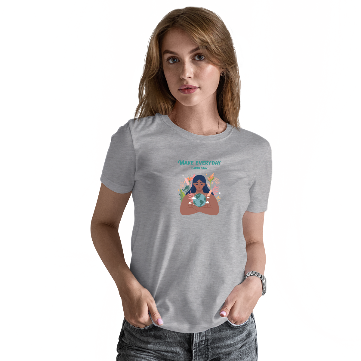 Earth Day Everyday Women's T-shirt | Gray