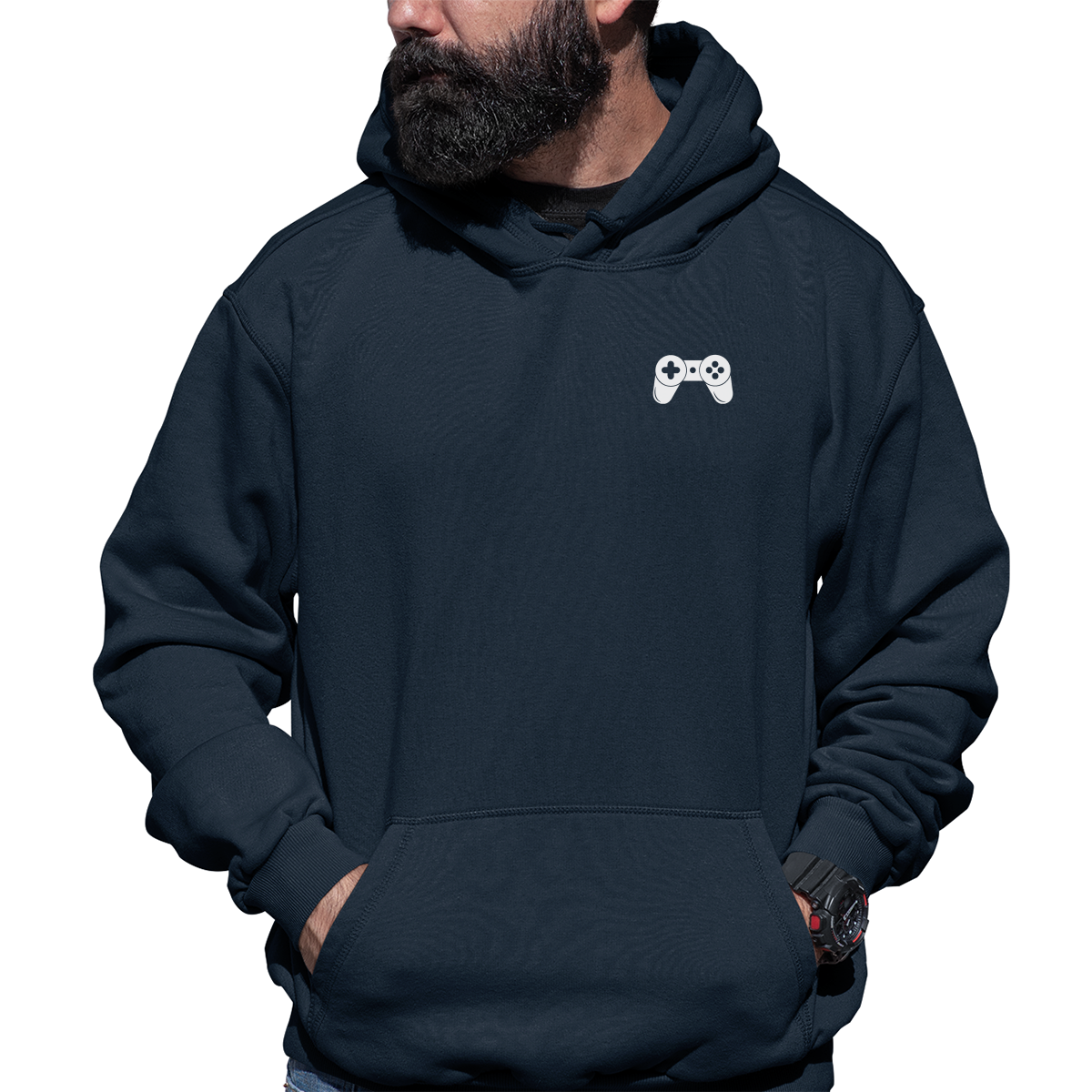 Game Console Unisex Hoodie | Navy