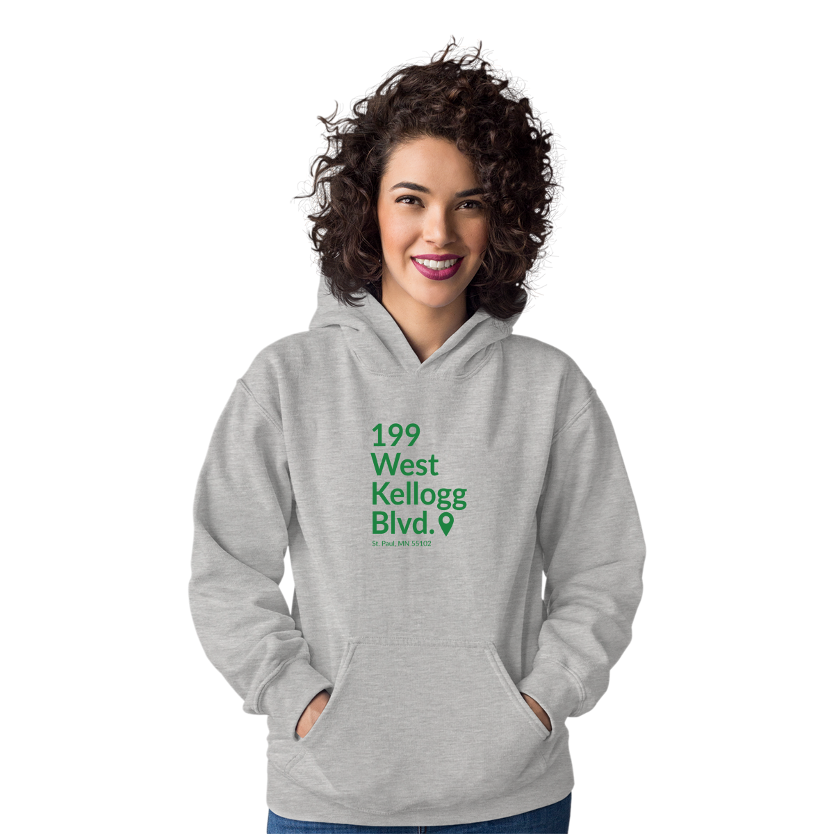 Minnesota Hockey Stadium  Unisex Hoodie | Gray