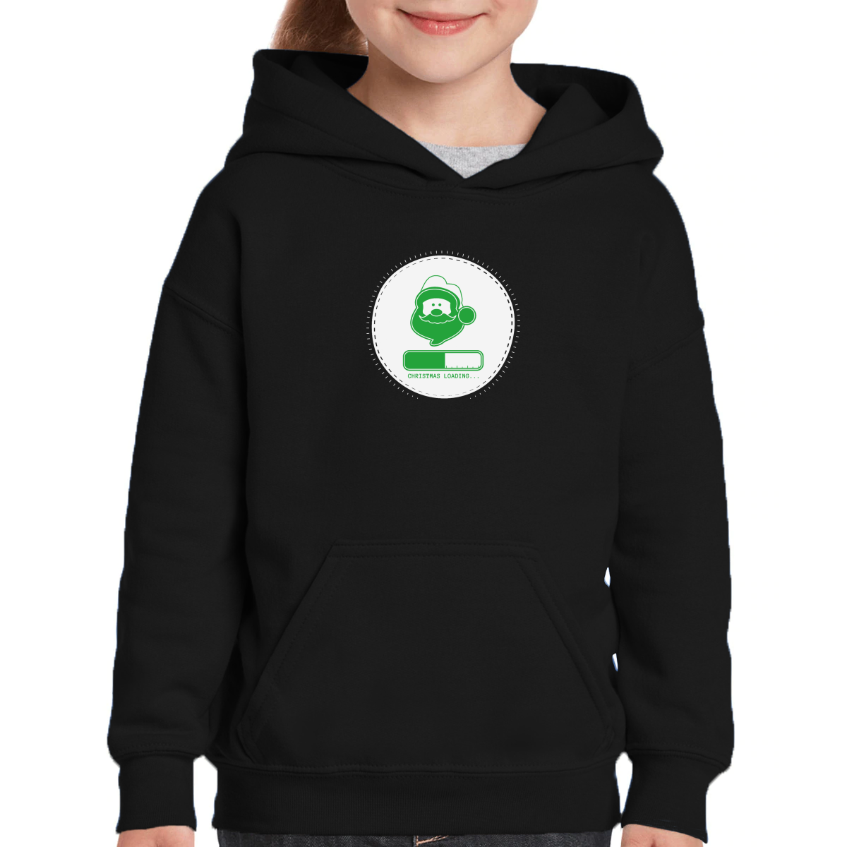 Christmas Loading Kids Hoodie | Black