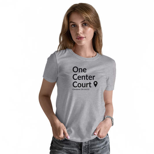 Cleveland Basketball Stadium Women's T-shirt | Gray