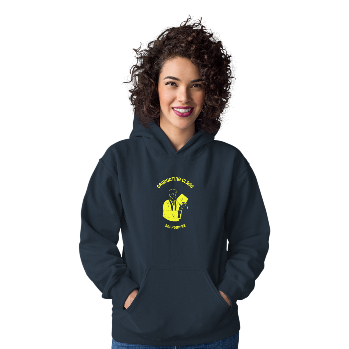 Graduating Class Sophomore Unisex Hoodie | Navy