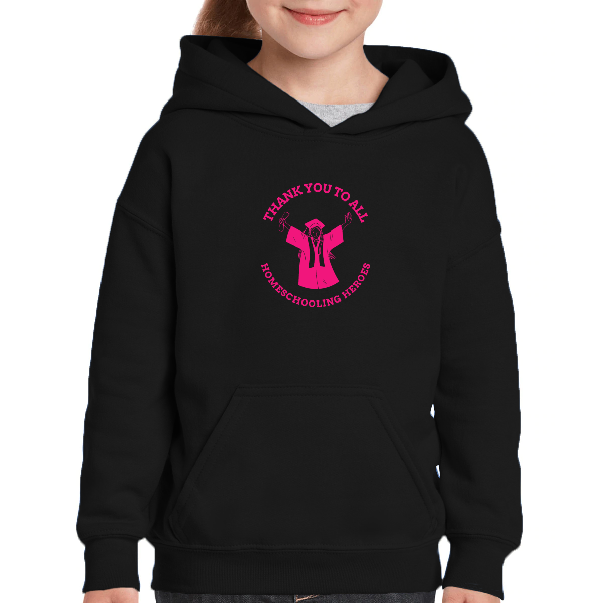 Homeschooling Heroes Kids Hoodie | Black