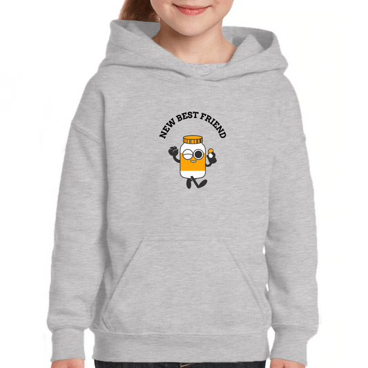 New Best Friend Kids Hoodie | Gray