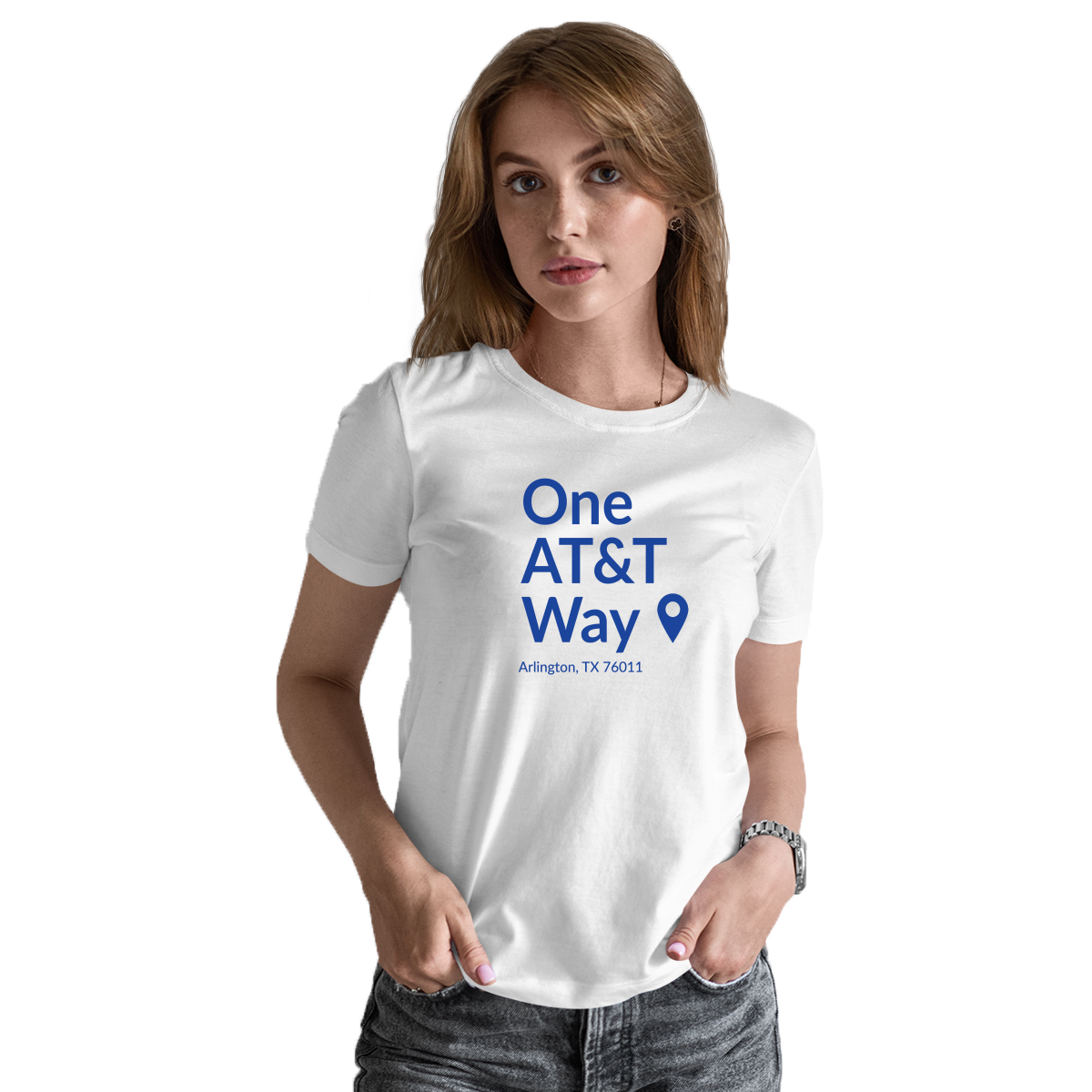 Dallas Football Stadium  Women's T-shirt | White