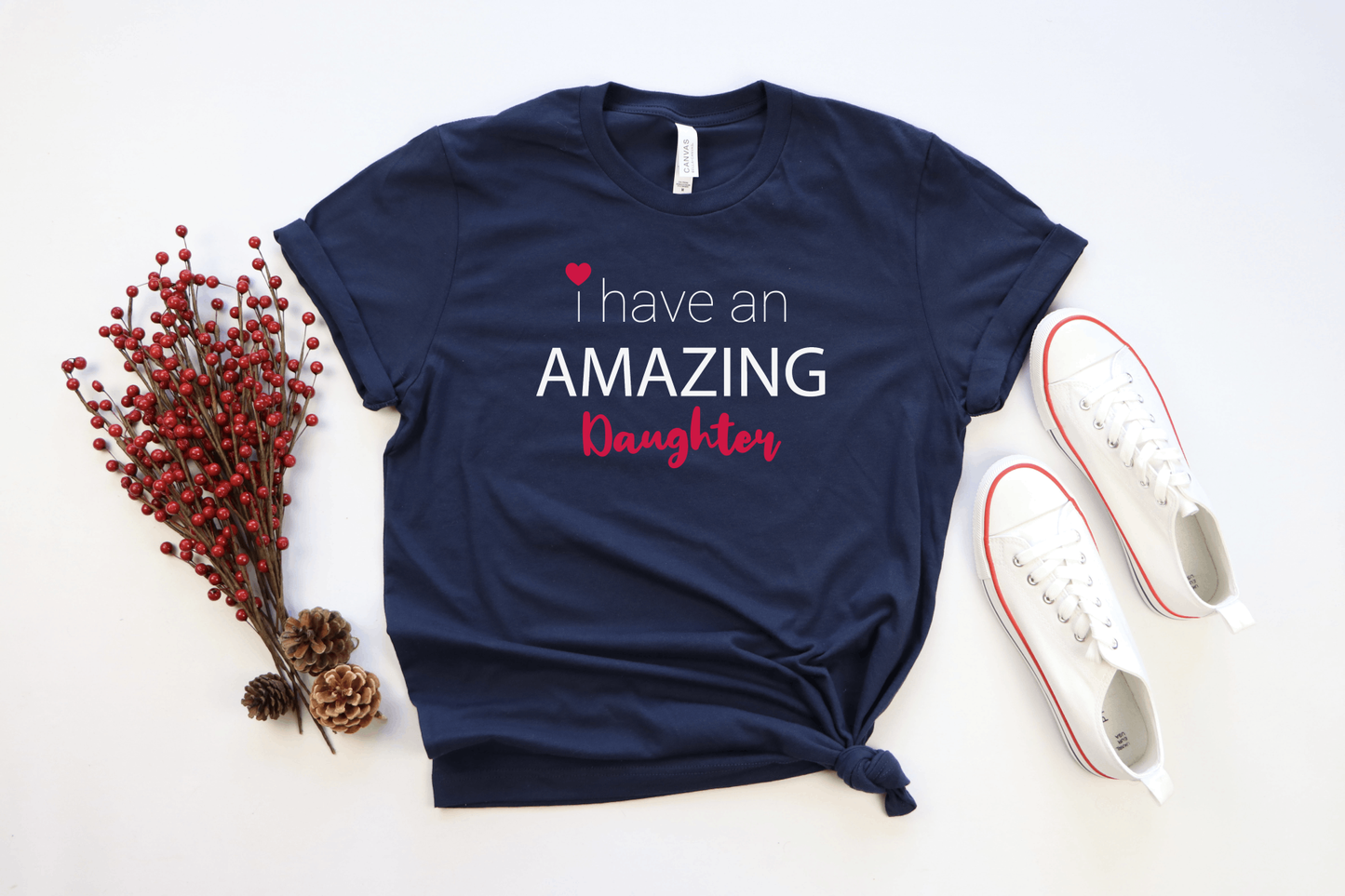 I Have An Amazing Daughter Men's T-shirt | Navy