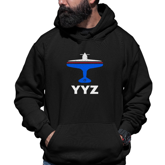 Fly Toronto YYZ Airport Unisex Hoodie | Black