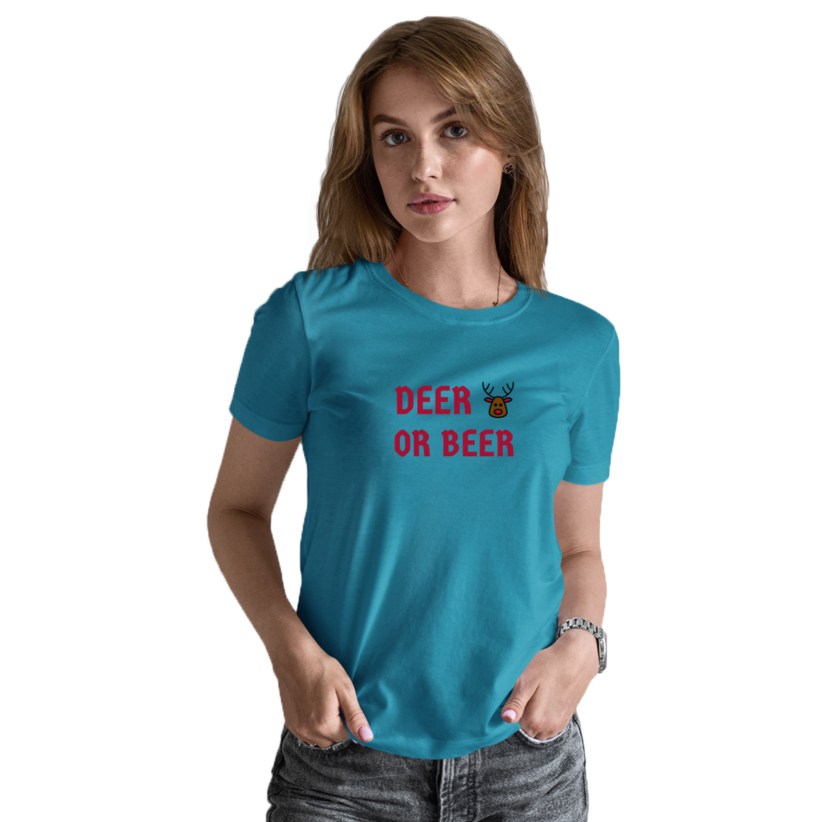I Don't Have a Red Nose Women's T-shirt | Turquoise