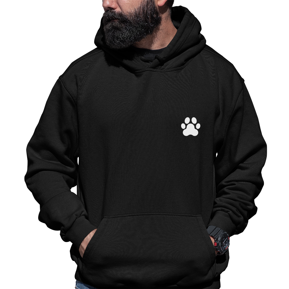 Paw Unisex Hoodie | Black