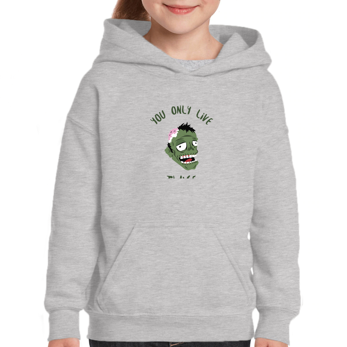 You Only Live Twice Kids Hoodie | Gray