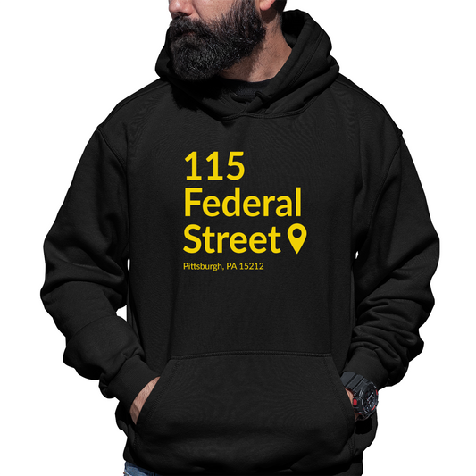 Pittsburgh Baseball Stadium Unisex Hoodie | Black