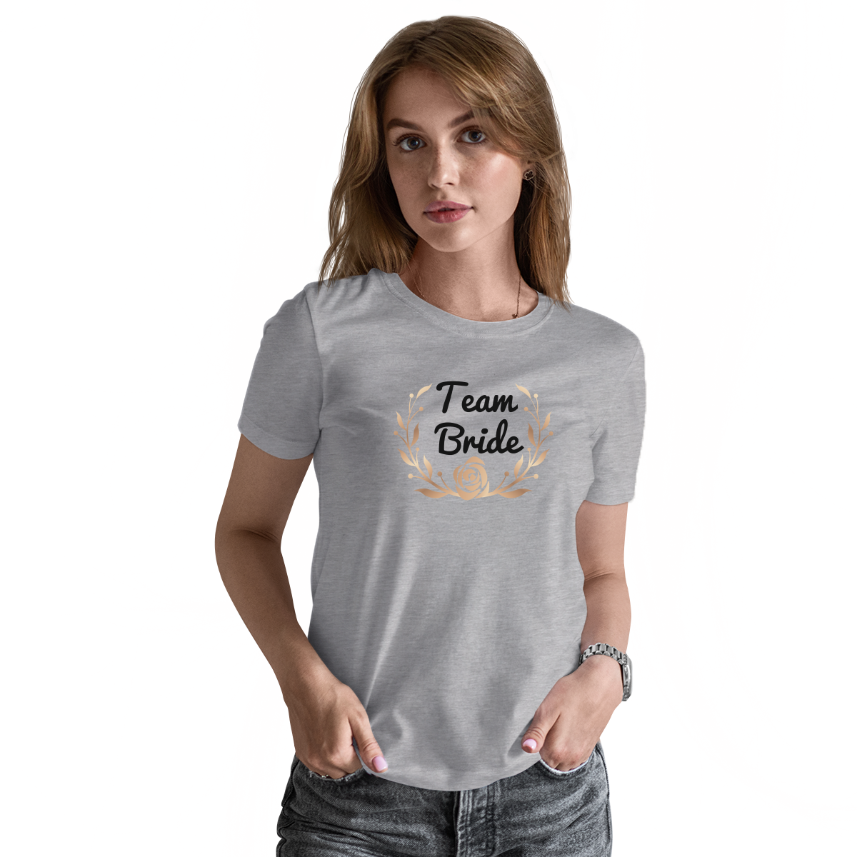Chic Team Bride Women's T-shirt | Gray