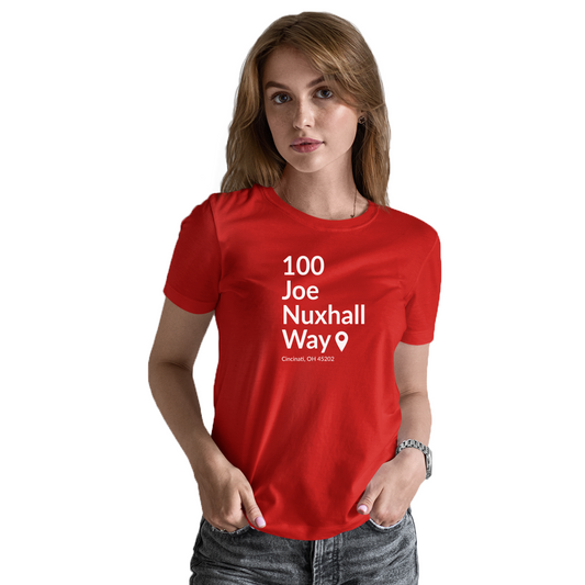 Cincinnati Baseball Stadium Women's T-shirt | Red