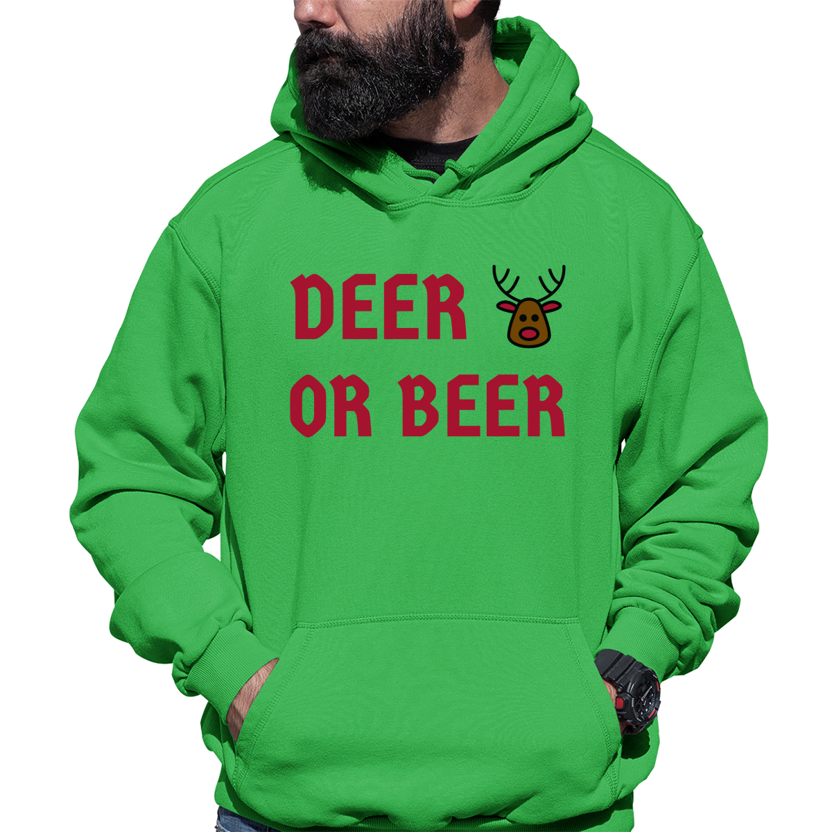 I Don't Have a Red Nose Unisex Hoodie | Green