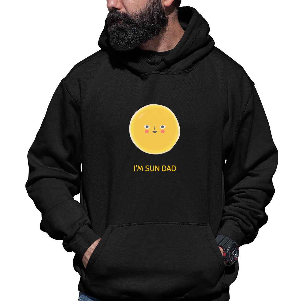 I'm sun dad Unisex Hoodie | Black