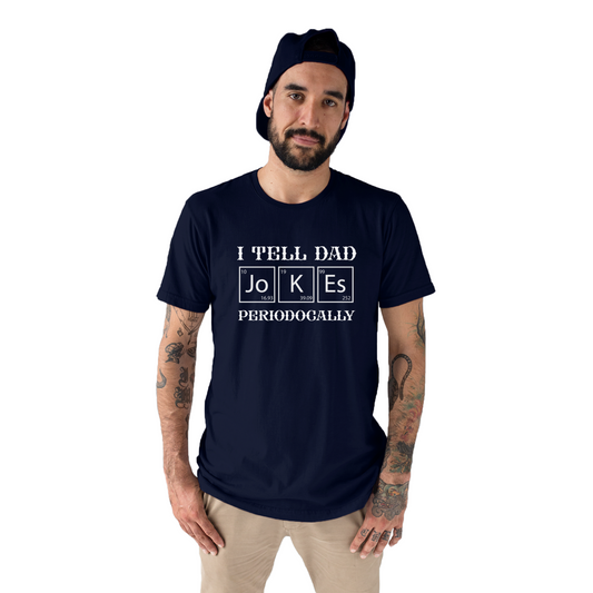 I Tell Dad Jokes Periodically Men's T-shirt | Navy