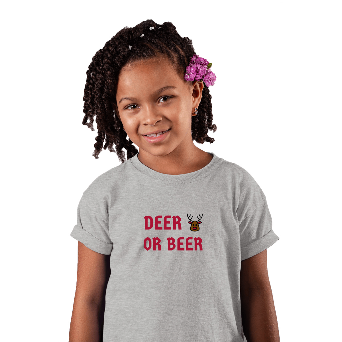 I Don't Have a Red Nose Kids T-shirt | Gray