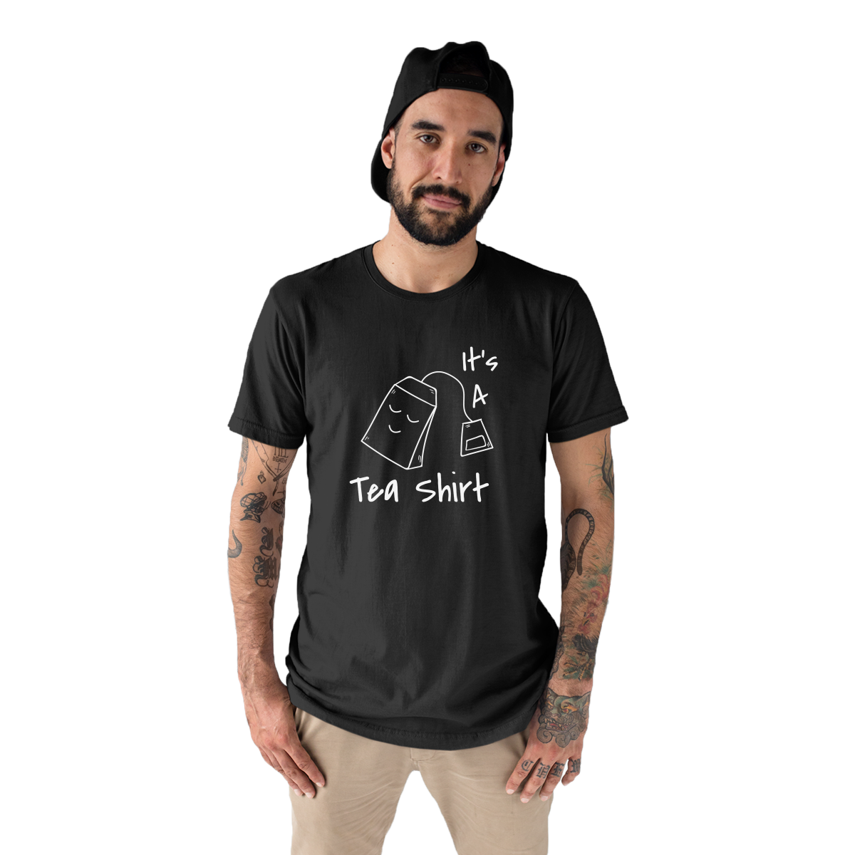 It's A Tea Shirt  Men's T-shirt | Black