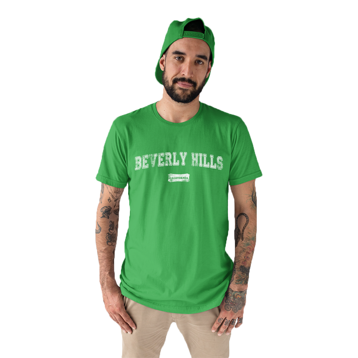 Beverly Hills Represent Men's T-shirt | Green