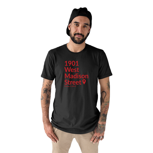 Chicago Basketball & Hockey Stadium Men's T-shirt | Black