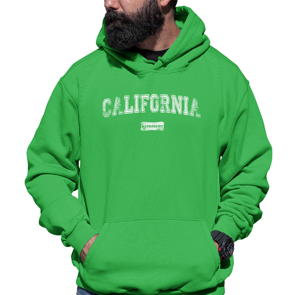 California Represent Unisex Hoodie | Green