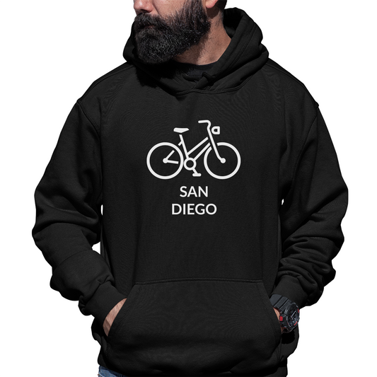 Bike San Diego Represent Unisex Hoodie | Black