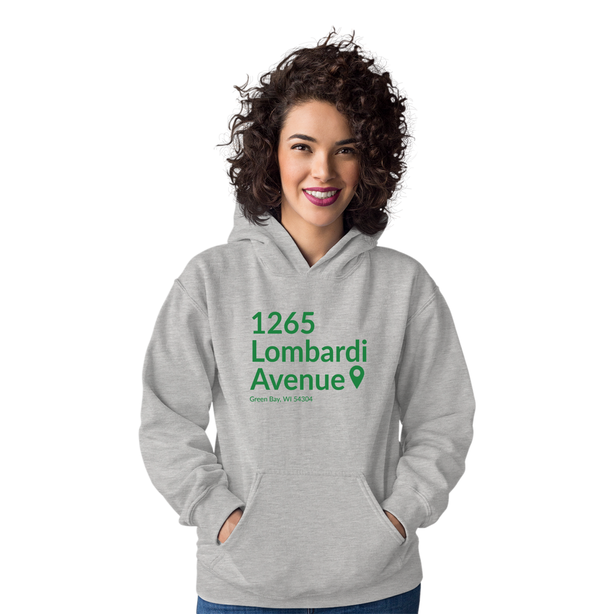Green Bay Football Stadium Unisex Hoodie | Gray