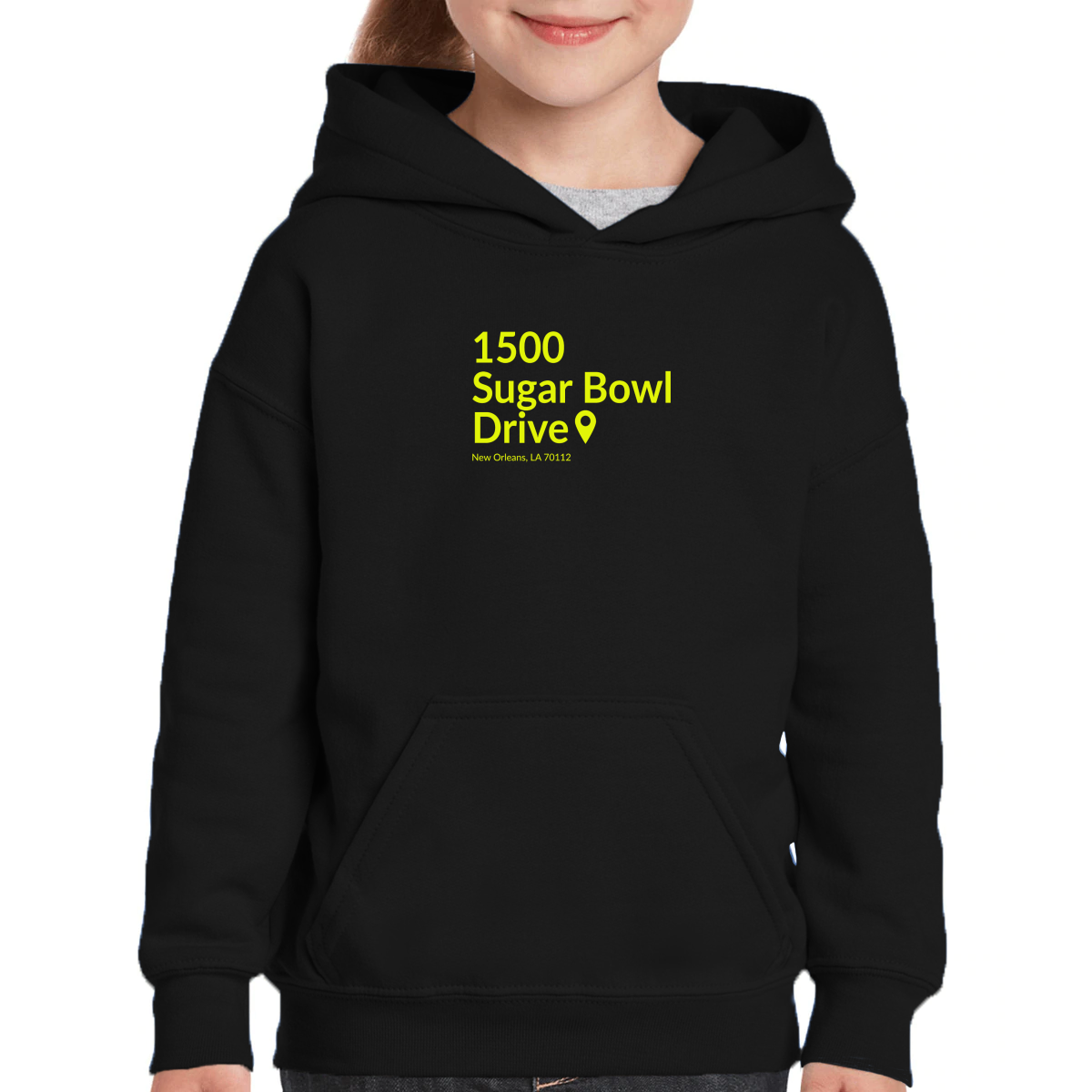 New Orleans Football Stadium Kids Hoodie | Black